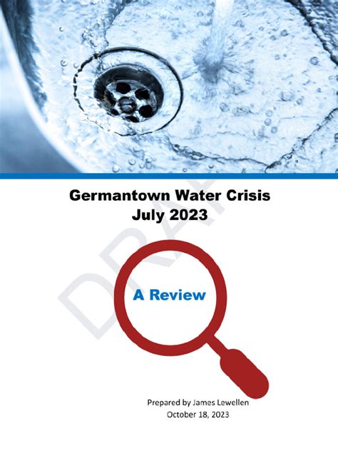 The partially lifted restriction is following the water crisis in Germantown last week. . Germantown water crisis